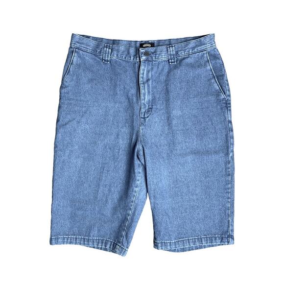 RIDERS CASUALS Denim Flat Front Bermuda Shorts Women’s Size 14 - Picture 1 of 6